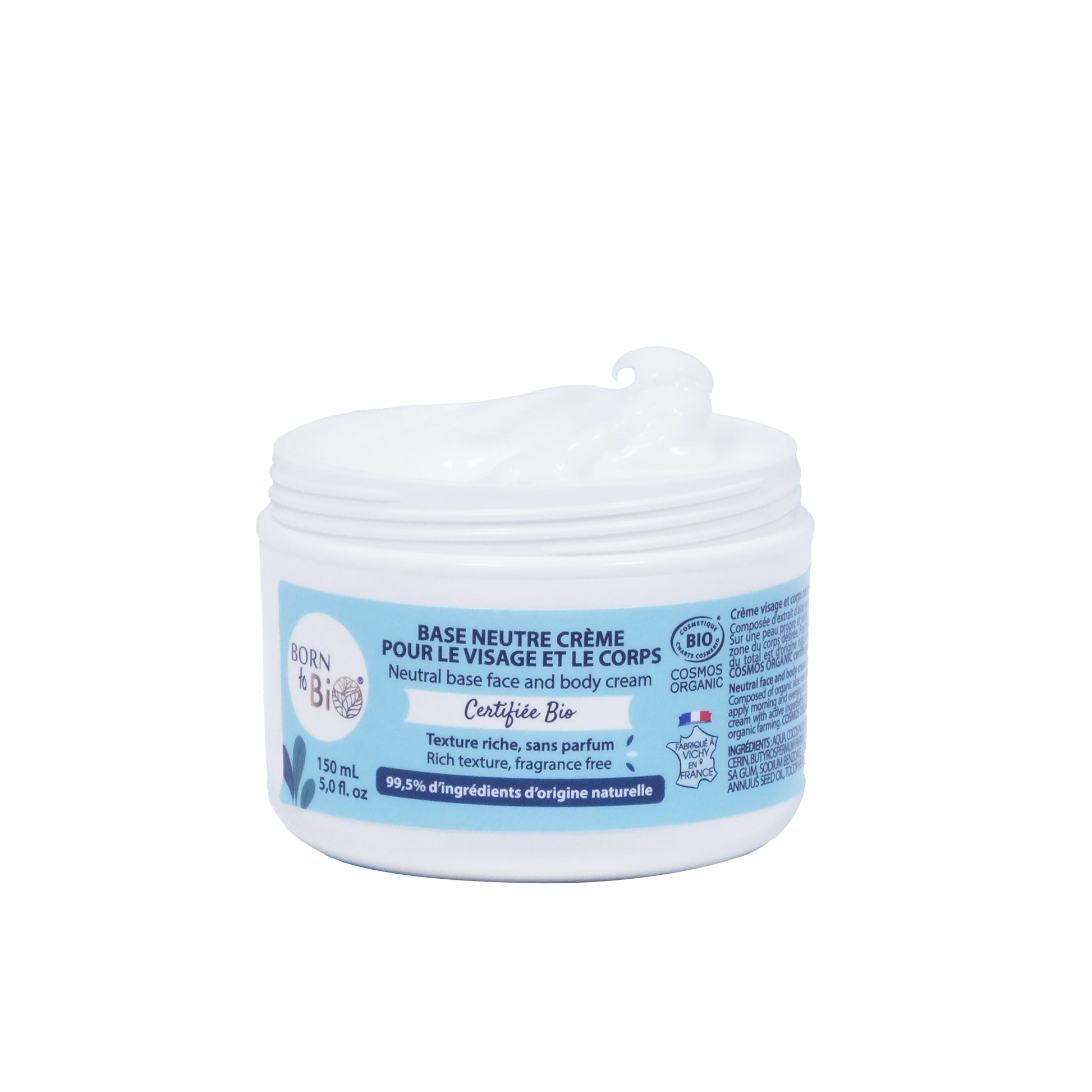 Crème visage et corps base neutre Certifiée Bio